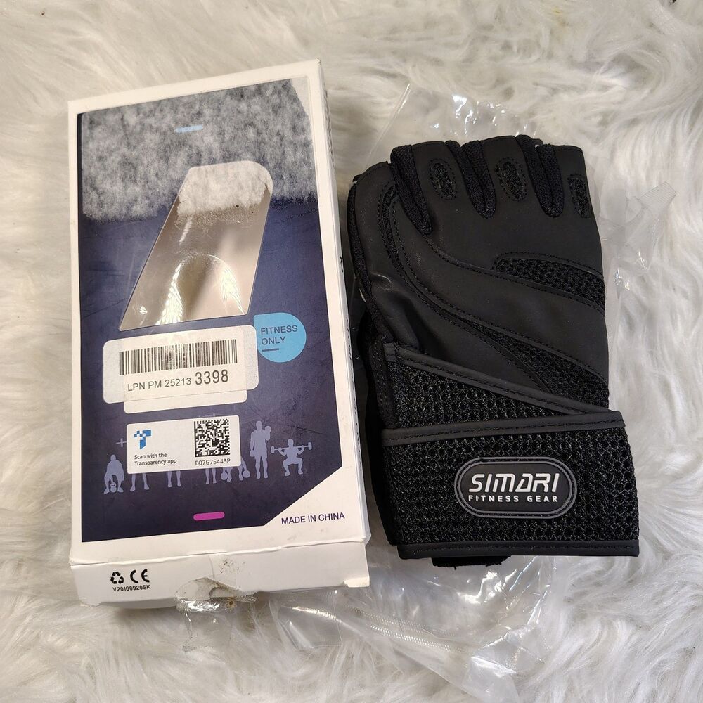 Fitness Gloves Blk Size Medium Simari